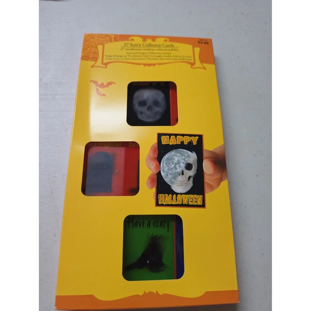 Vtg Nos Halloween Scary Collector Card Collector's 27 Pack Cards